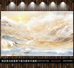 玉石背景墙大理石画