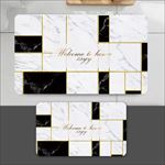 北欧简约大理石地毯地垫