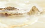 大理石纹山水背景墙