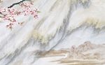 大理石纹山水背景墙