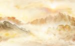大理石纹山水背景墙