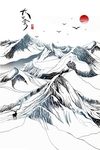 中国风水墨山水意境装饰画