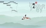 新中式闲居山水背景墙