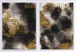 简约抽象泼墨图案装饰画