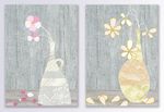 几何清新淡雅简约花瓶花卉装饰画