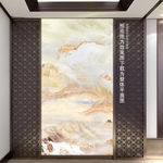 大理石纹山水