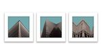 抽象反色差建筑城市装饰画