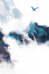 中式瀑布山水装饰画