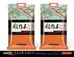 鸭稻米 稻鸭米 大米包装设计