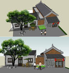 北方民居小院