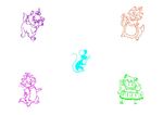 猫与老鼠 线条画
