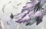 现代北欧简约羽毛背景墙