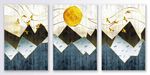 山水风景抽象几何线条装饰画