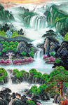 国画山水玄关