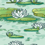莲花无缝印花图案