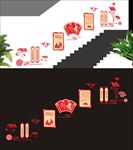 百善孝为先楼梯文化墙