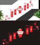 民族团结楼梯文化墙