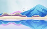意境水墨山水背景墙