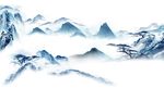 新中式水墨山水背景墙