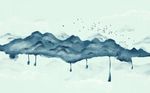 中式水墨山水背景墙