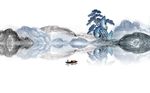 中式水墨山水背景墙