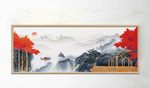 中式唯美山水意境风景装饰画