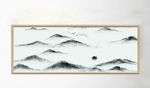 中式山水意境抽象水墨装饰画