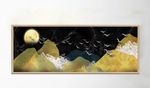 中国风创意金色山川风景装饰画