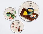 中国风手绘食物装饰画