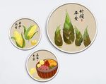 中国风民俗竹笋玉米装饰画