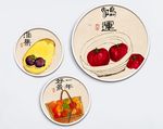 中式民俗彩绘水果蔬菜装饰画