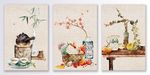 中国风民俗手绘花瓶花鸟装饰画
