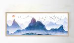 水墨唯美山水风景装饰画