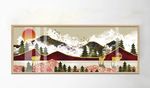 北欧风森林风景创意装饰画