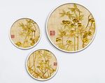 金色植物国画植物装饰画