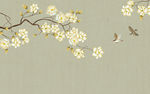 花鸟墙纸