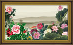 国画荷花