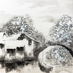 禅意 山水画 中国风 水墨画