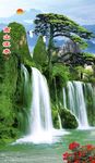 竖幅山水画