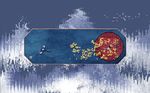 抽象山水创意花鸟壁画背景墙