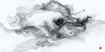 水墨抽象山水画