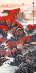 鸿运当头 风水画玄关