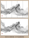 新中式水墨山水画