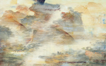 抽象油画背景墙