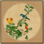 新中式工笔花鸟画