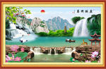 山水背景墙