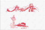 长城 华表 天安门