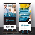 建筑装修公司宣传X展架展板