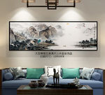 禅意山水装饰画 玄关山水画