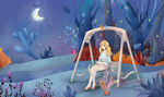 小清新文艺少女动漫手绘插画展示